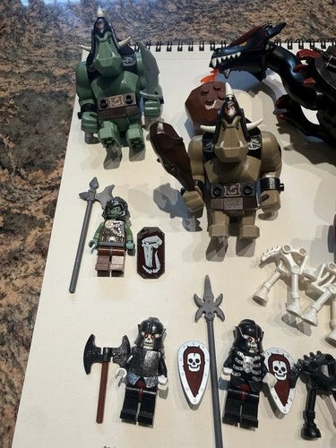 MEOW Mini Figure Lot - Castle Era Trolls, Evil Skeleton Army, Skeletons