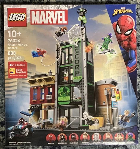 LEGO Marvel Spider-Man vs. Oscorp Building Toy 76324 - SEALED BOX