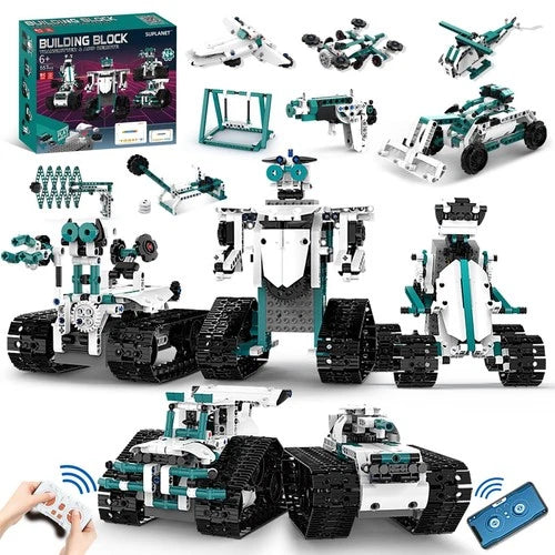 12 in 1 Robot Building Set with RC & APP for Boys Kids Age 8-14 12in1 Robot