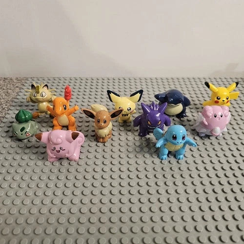 Pokemon MiniFigs Set Of 11 GENGAR EEVEE CHARMANDER PIKACHU SQUIRTLE BULBASAUR +
