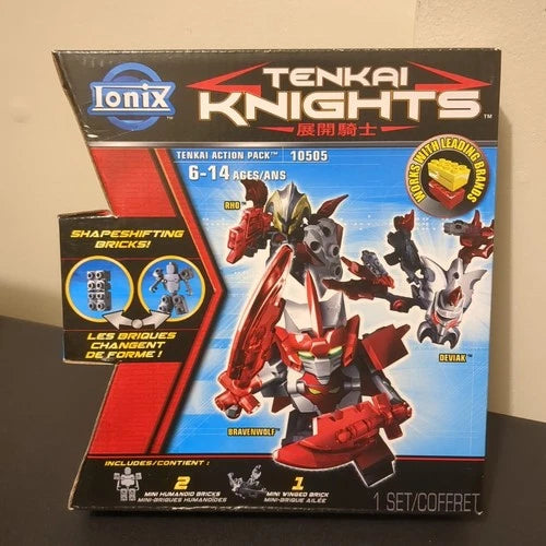Ionix Tenkai Knights Action Pack 10505 with Rho Deviak & Bravenwolf MIB NEW
