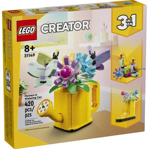 31149 LEGO® Creator Flowers in Watering Can Building Set for Kids Ages 8+