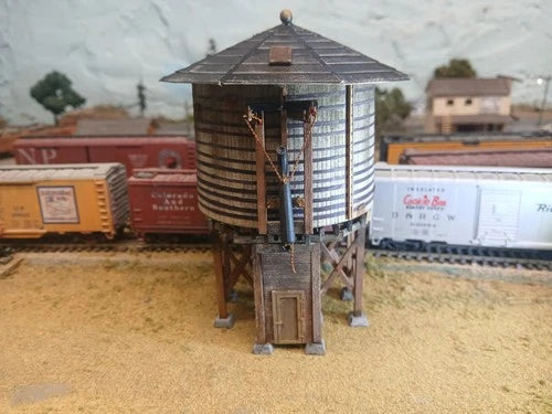 HO scale custom built weathered and highly detailed Water tank.