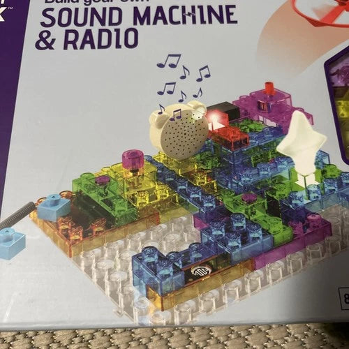 E Blox Build Your Own Sound Machine Radio Building Blocks Kit 120 Projects NEW