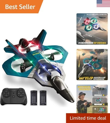 Durable Foam RC Airplane with Flashing Lights – Perfect Gift for Kids & Adults