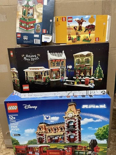 Lot of 20 plus Lego Harry Potter LOTR Disney Village Flowers Empty Boxes Only
