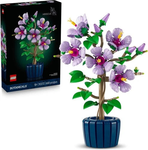 LEGO Botanicals Hibiscus 10372 660-Piece Building Set 18+ Display Stand New!