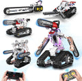5 in 1 STEM RC Robot Building Kit for Boys, APP & Remote Control Erector Set RC