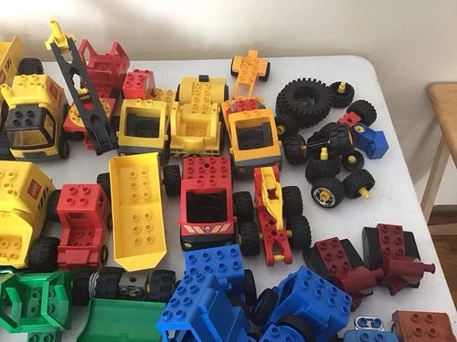 HUGE Lot Of Lego Duplo Many Specialty Cars Trucks Specialty Pieces