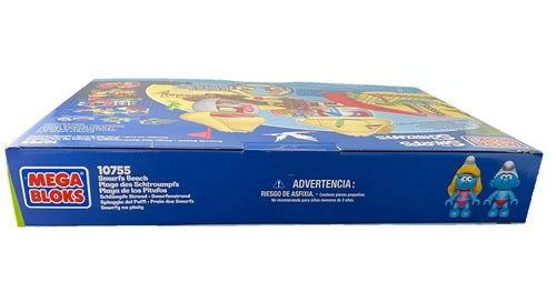 Mega Bloks The Smurfs (10755) Smurf's Beach 99 Pcs New In Box