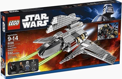 LEGO Star Wars The Clone Wars 8096 Emperor Palpatine's Shuttle 592pc Minifigs