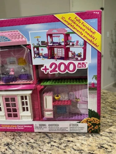 Mega Bloks Barbie Build N Play Fab Mansion 80149 - Brand New Sealed