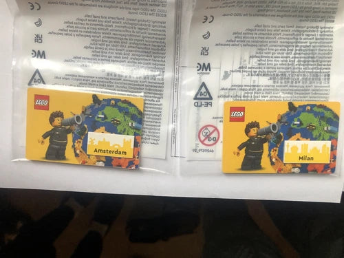 LEGO Exclusive MILAN & AMSTERDAM Tiles for Lego Store Sets- RARE, NEW Cannot Buy