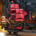 Revenge Pirate Ship Model Building Blocks Ornament Small-Particle Assembly Educa