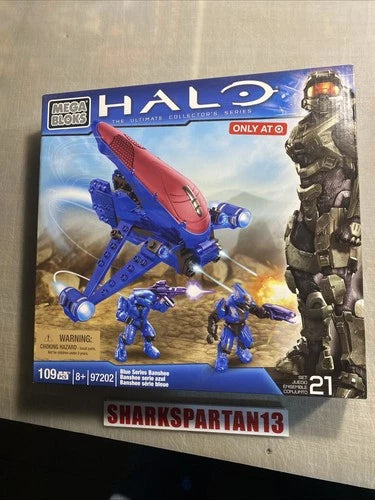 Mega Bloks Halo Blue Series Banshee (97202) Target Exclusive