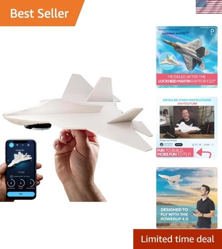 F-22 Raptor Foam RC Kit: App-Controlled Fun for Hobbyists and Makers