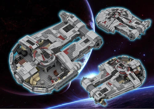 Modubrix Mocs Building Blocks YT-2400 Freighter Sato's Hammer Set Bricks Toy Kit