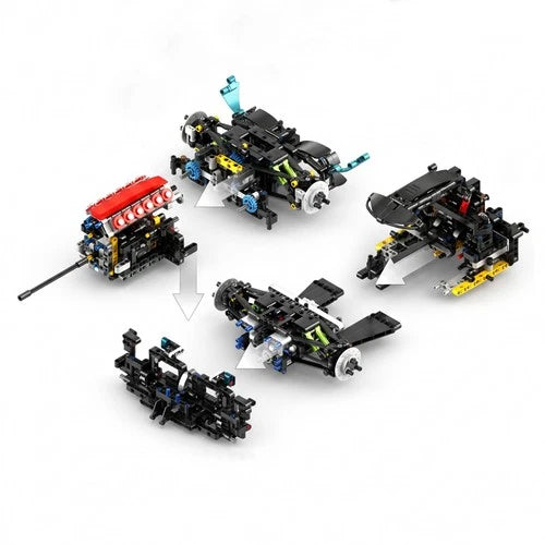 MOC 1:8 2025 Le Mans 24h Aston Martin Valkyrie THOR Team Building Blocks 3069PCS