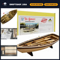 Wooden Ship Model Building Kit for Adults - DIY Dinghy Craft, Self Assembly