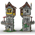 MOC-156479 Medieval House with Detailed Interior Modular Building 969 Pieces