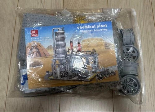 2142PCS Chemical Plant Series 3-in-1 Building Blocks Model Bricks