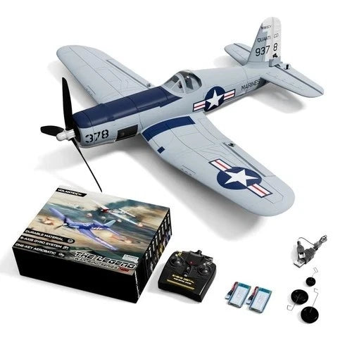 US Volantex Airplane WWII Gray F4U Corsair RC Plane 2.4G 4CH 400mm Stunt RTF Toy