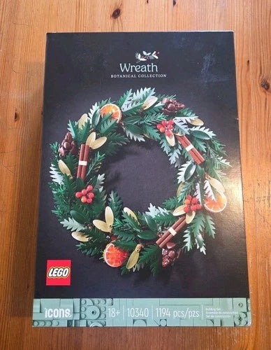 LEGO Icons: Wreath (10340) - Botanical Collection - 1194 pcs, 18+ (#R1-B3)