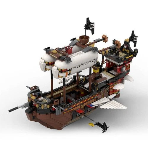 Modubrix MOC-141840 Medieval Airship Pirate Theme 2771 Parts Nice Gift