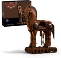 1120-Piece Trojan Horse Model Kit with Movable Chariot - A History Buff's Dream