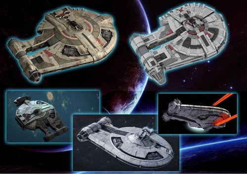 Modubrix Mocs Building Blocks YT-2400 Freighter Sato's Hammer Set Bricks Toy Kit