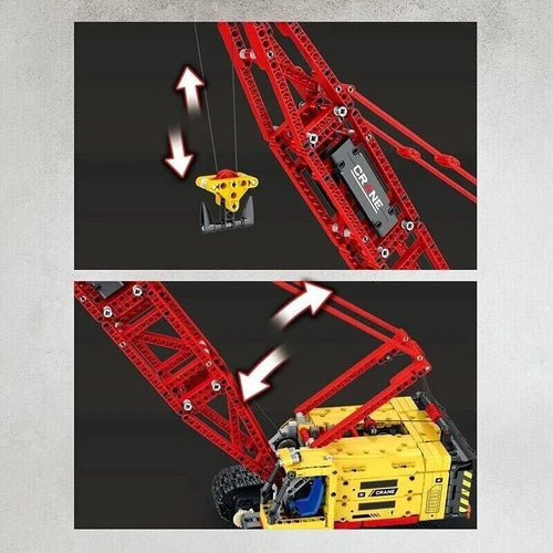 Reobrix Bluetooth RC Control Excavator Crane Building Blocks Toys DIY Model kit