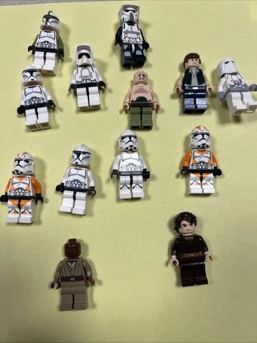 Authentic LEGO Minifigure Star Wars Figures Lot Clone Trooper And More