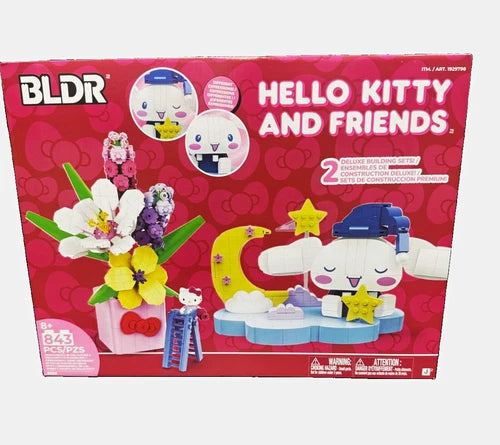 BLDR Hello Kitty and Friends Deluxe Building Set 843 Pieces Posable (Box)