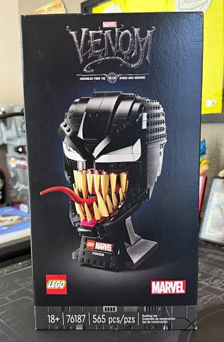 LEGO Marvel Venom 76187 Building Set 565 Pieces Display Stand Included 18+