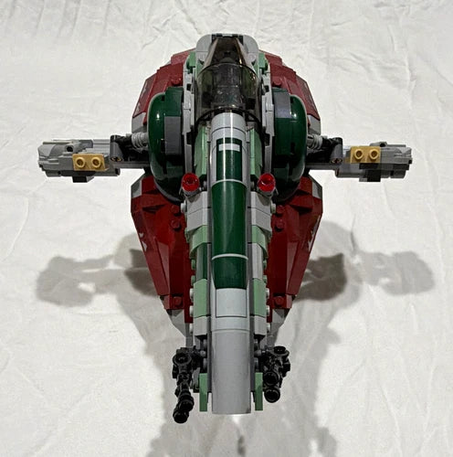 LEGO Star Wars Slave I Spaceship Built Model Red Gray Green Aircraft/Spaceship