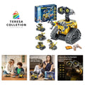 Rechargeable STEM Robot Building Kit for Kids - Remote Control & Coding Fun!