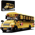 788PCS 635Pc MOC Yellow School Bus Vehicle Model Toy Building Blocks Set Hobby G