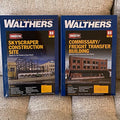 2 Walthers Cornerstone HO Kits Commissary Freight Transfer & Skyscraper Site NEW