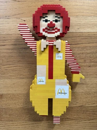 Vintage 1984 McDonald's LEGO Ronald McDonald Store Display Statue - Rare AS-IS