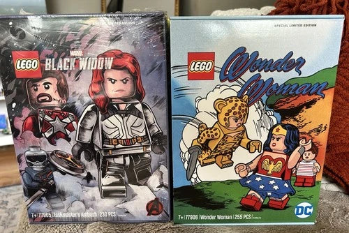 LEGO ComicCon 2020 Wonder Woman (77906) & Taskmasters Ambush (77905) NEW Sealed