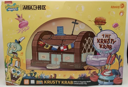 Area-X SpongeBob Krusty Krab Building Blocks Sealed
