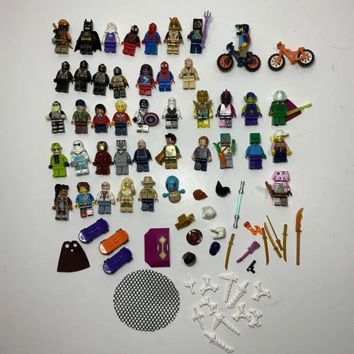 Lot Of 79 LEGO Assorted Figures & Accessories