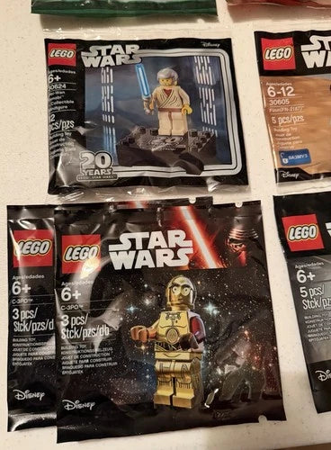LEGO Star Wars Polybag Promotional Minifigures - Lot Of 12 Sealed Polybags
