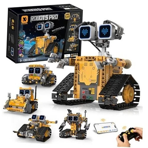 5-in-1 Smart Robot Building Kit for Kids 6-12, Build & Code Your Own K96228