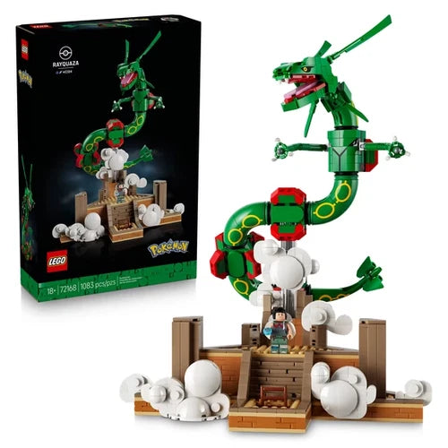 MEOW Pokémon Rayquaza - Collectible Building Set for Adults, Ages 18+