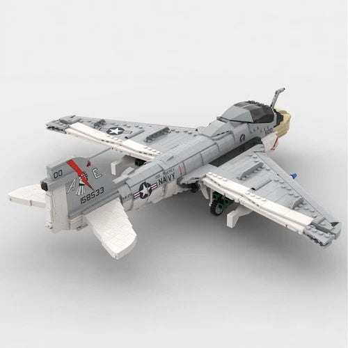 MOC-130722 A-6E Intruder fighter plane building blocks Toys Birthday Gift set