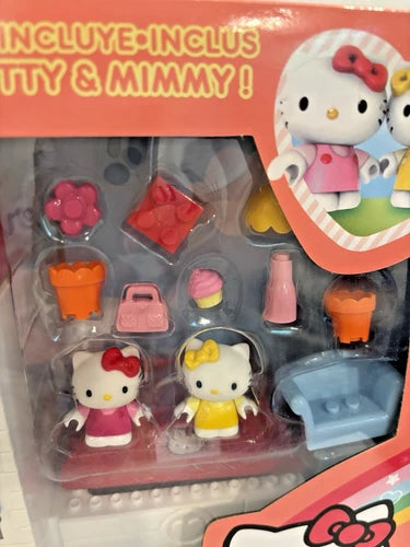 Hello Kitty Mega Bloks 10822 BIG HOUSE Playset Mimmy 70 Pcs New in Package 2011