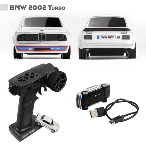 HPI 161400 1/64 Nano TTR 2WD BMW 2002 Turbo Touring Car White w/ Remote