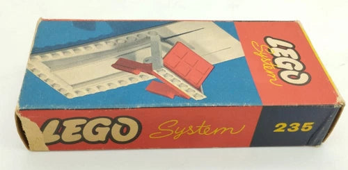 LEGO 235 Garage Plate and Door BOX ONLY ORIGINAL BOX Gate from 1958 50s Vintage Retro 1:87