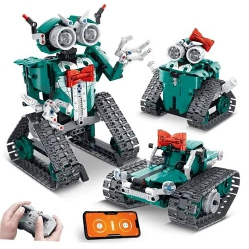 STEM Building Kits for Kids Ages 8-12 - 3 in 1 RC Car Robot APP/Remote Control